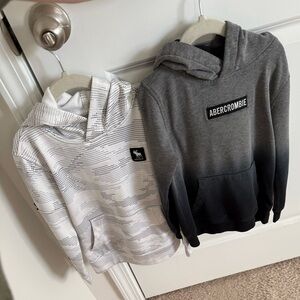 Abercrombie & Fitch Kids Gray and White Hoodies bundle for boys size 5-6 years